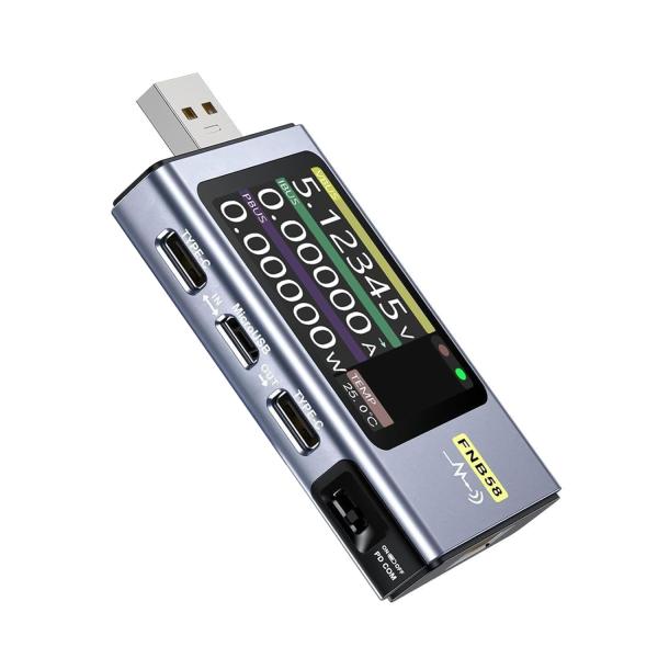 FNIRSI フェニルス FNB-58 USBテスター 急速充電プロトコル対応 高精度 電力測定