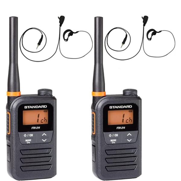 スタンダード STANDARD 特定小電力トランシーバー FTH-214 + W023 対応 耳かけ...
