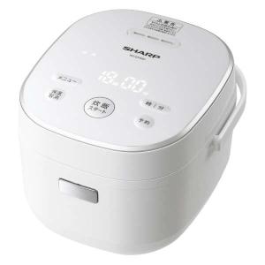 シャープ SHARP ジャー炊飯器 3合 KS-CF05DW ホワイト KS-CF05D-W 0.5合 マイコン 炊飯器 炊飯ジャー LED 厚釜 球面炊き KSCF05DW