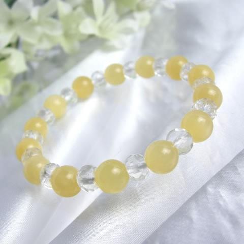 パワーストーン ブレスレット 天然石 アラゴナイト 癒し リラックス 水晶 パステルカラー おしゃれ...