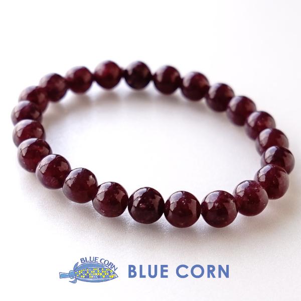 パワーストーン ブレスレット レピドライト パープル 癒し 紫 願望達成 レディース メンズ 一連ブ...