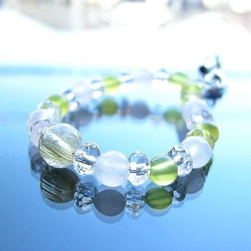 パワーストーン 携帯ストラップ ２００９年ラッキーカラー 携帯ストラップ０２ （イエロージェイド、ゴ...