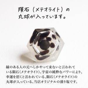 盛り塩 モリオン黒水晶 隕石(メテオライト)ヒ...の詳細画像4