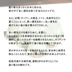 盛り塩 翡翠 <2個セット + さざれ水晶25...の詳細画像3
