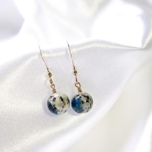 天然石 ピアス 14KGF K2ブルー ヒマラ...の詳細画像2