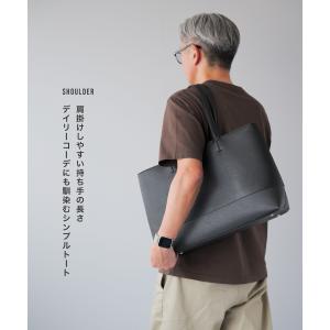 トートバッグ メンズ a4 ビジネス ファスナ...の詳細画像2