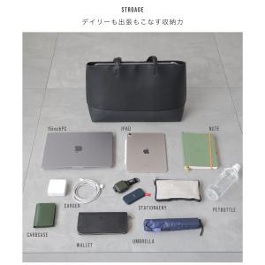 トートバッグ メンズ a4 ビジネス ファスナ...の詳細画像4