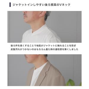 Tシャツ メンズ 半袖 ジャケットTシャツ V...の詳細画像3
