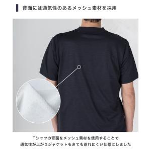 Tシャツ メンズ 半袖 ジャケットTシャツ V...の詳細画像5