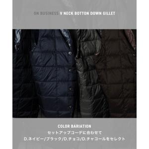 TAION-003 ダウンベスト メンズ イン...の詳細画像2