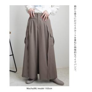 バックスカート カーゴ ワイドパンツ スカーチ...の詳細画像3