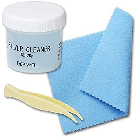 シルバークリーナー 液体 20g &amp; メタルポリッシュクロス セット 液体 20g 磨き布 シルバー...