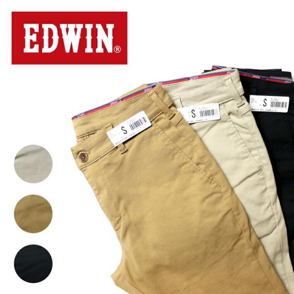 EDWIN JERSEYS CHINO SLIM メンズ エドウィン ジャージーズ チノ  テーパー...