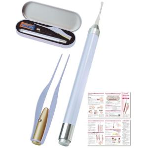 保育士が監修 耳かき みみかき 光る耳かき 耳掃除 ピンセット 耳垢 掃除 みみあか 子ども用 子供 子供用 赤ちゃん LED ライト 光る