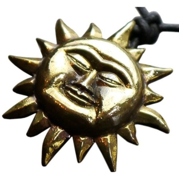 シルバーワン ho マヤの太陽神 ゴールド サンマーク チョーカー メンズ ネックレス