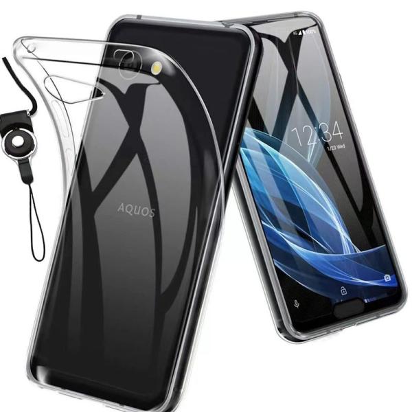 AQUOS R2 compact 用のケース クリア 802SH / SH-M09 カバー TPU ...