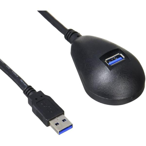 Groovy 卓上 USB延長ケーブル USB3.0 (A・平型) オス - メス 全長約100cm...