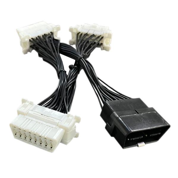 OBD2  3ポート分岐ハーネス 利用 GPS セキュリティ機器 探知機 同時取付 (送料無料) 配...
