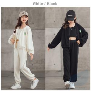 キッズ ジャージ セットアップ 女の子 3点セ...の詳細画像2