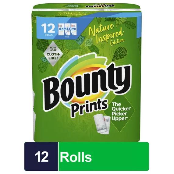 【送料無料】プリント柄　柄付き バウンティ『★エコ Bounty 柄付』バウンティー キッチンペーパ...