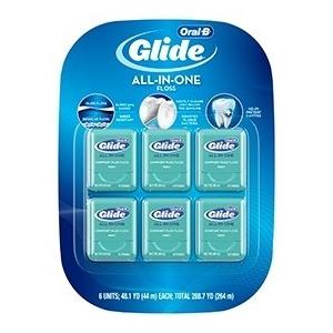 【送料無料】Oral-B Glide 『★グライド デンタルフロス』ミント 6パック Dental Comfort Plus Floss コンフォートプラス 44m×6個 264ｍ  歯間ブラシ