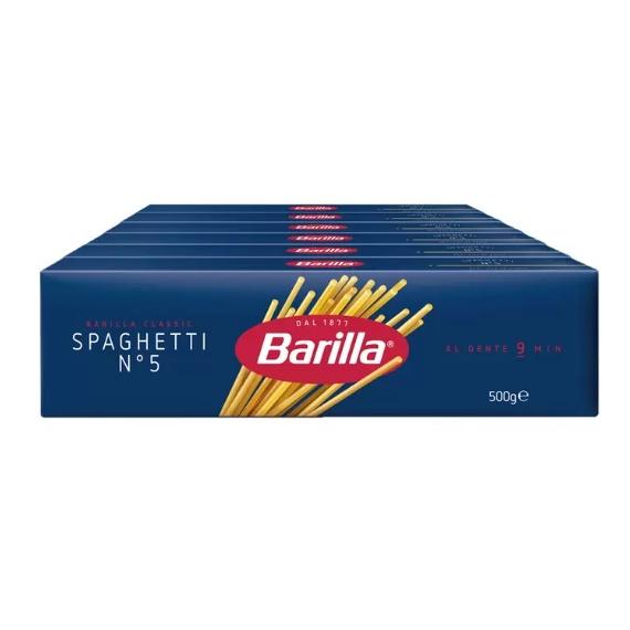 【送料無料】『バリラ スパゲッティ』#5  No.5 500g x 6箱  BARILLA パスタ ...