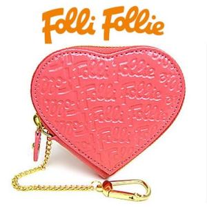 フォリフォリ Folli Follie 財布 ロゴマニア ハート コインケース WA0L035SP ピンク｜blue-ribbon2