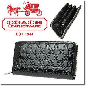 コーチCOACH財布さいふサイフ財布 COACHコーチ 長財布 45837 SV/BK ラウンドファスナー｜blue-ribbon