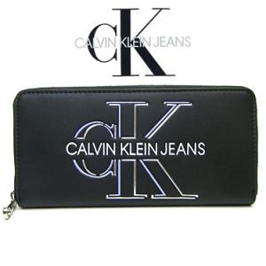 カルバンクライン ジーンズ 財布 Calvin Klein Jeans メンズ 長財布 ラウンドファスナー K60K607631 ブラック｜blue-ribbon