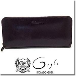 ジリ バイ ロメオ ジリ 財布 Gigli by Romeo Gigli メンズ 長財布 Lucido ルーチド スリムラウンドファスナー G57006 ダークブラウン｜blue-ribbon