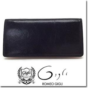 ジリ バイ ロメオ ジリ 財布 Gigli by Romeo Gigli メンズ 長財布 Luce ルーチェ イタリア製オイルレザー G58131 ブラック｜blue-ribbon