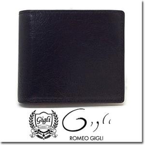 ジリ バイ ロメオ ジリ 財布 Gigli by Romeo Gigli メンズ 二つ折り財布 Luce ルーチェ イタリア製オイルレザー G58133 ブラック｜blue-ribbon