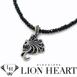 ライオンハート ブラックスピネル ネックレス  LION HEART Howl ハウル シルバー925 ペンダント 04N13HL02｜blue-ribbon