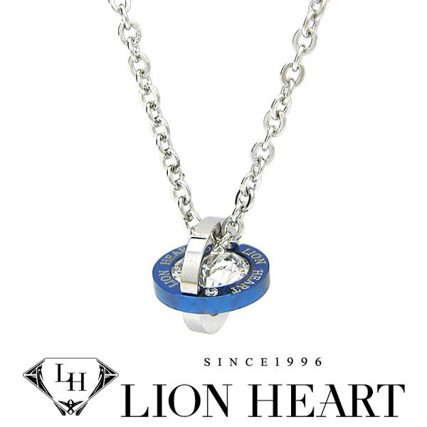 ライオンハート ネックレス LION HEART ペンダント LHMN002SBL ステンレスネック...