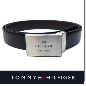 トミーヒルフィガー ベルト TOMMY HILFIGER メンズ 本革 ベルト ブラック/ブラウン リバーシブル 11TL08X016BKBR｜blue-ribbon