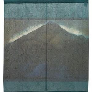 のれん 日本絵画 和風 速水御舟 半間のれん 幅85×丈90cm 比叡山 92036の商品画像