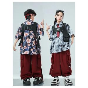 花柄 半袖 シャツ キッズ ダンス衣装 子供服...の詳細画像5