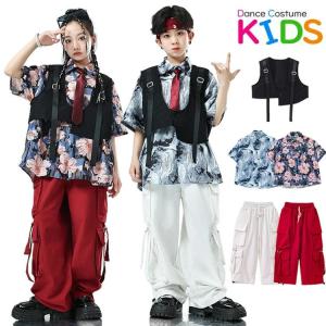 花柄 シャツ キッズ ダンス衣装 子供服 女の子...の商品画像