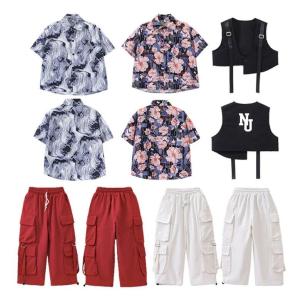 花柄 シャツ キッズ ダンス衣装 子供服 女の...の詳細画像5