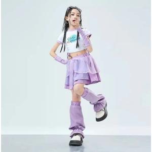 パープル スカートセット へそ出し チアガール...の詳細画像3