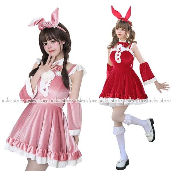 サンタ コスプレ衣装 レディース クリスマス ワンピース サンタコスプレ カチューシャ付 かわいい ...