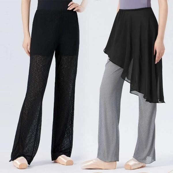 ダンスパンツ  ダンスウェア ヨガパンツ バレエパンツ レディース ズボン ダンス 衣装 ブラック ...