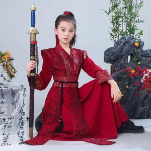 コスプレ 衣装 漢服 チャイナ服 コスチューム 子供 キッズ ジュニア 男の子 女の子 仮装 衣装 こすぷれ ロング チャイナ風 イベント ステージ衣装 舞台衣装 チャ