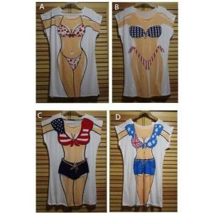 巨乳 団服個性半袖Tシャツ カップル面白いTシ...の詳細画像5