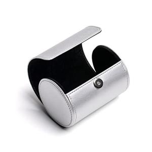 ネクタイ 収納ネクタイケースマグネット 収納ボックス 円筒型 ブルー