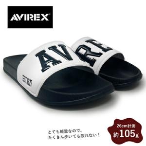 AVIREX メンズ サンダル ホワイト 4630-02 ベナッシ シャワーサンダル 紳士 婦人 スニーカー 軽量 スポーツ カジュアル アヴィレックス