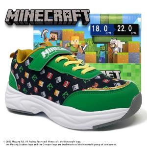 マインクラフト 総柄 スニーカー 18〜22c...の詳細画像1