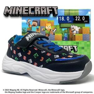 マインクラフト 総柄 スニーカー 18〜22c...の詳細画像2