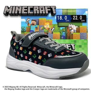 マインクラフト 総柄 スニーカー 18〜22c...の詳細画像3