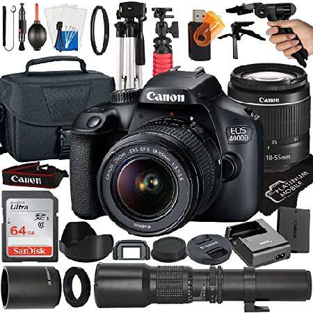 MegaAccessory Canon EOS 4000D / Rebel T100 DSLR Ca...